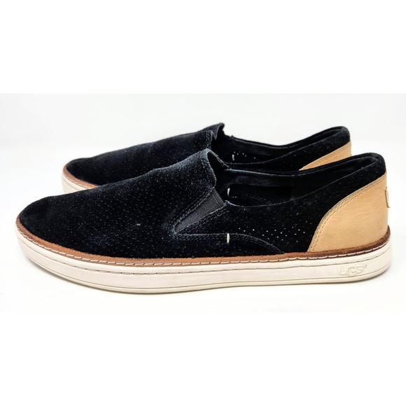 UGG Adley slip on Black Perforated slip on Sneakers - Picture 2 of 8